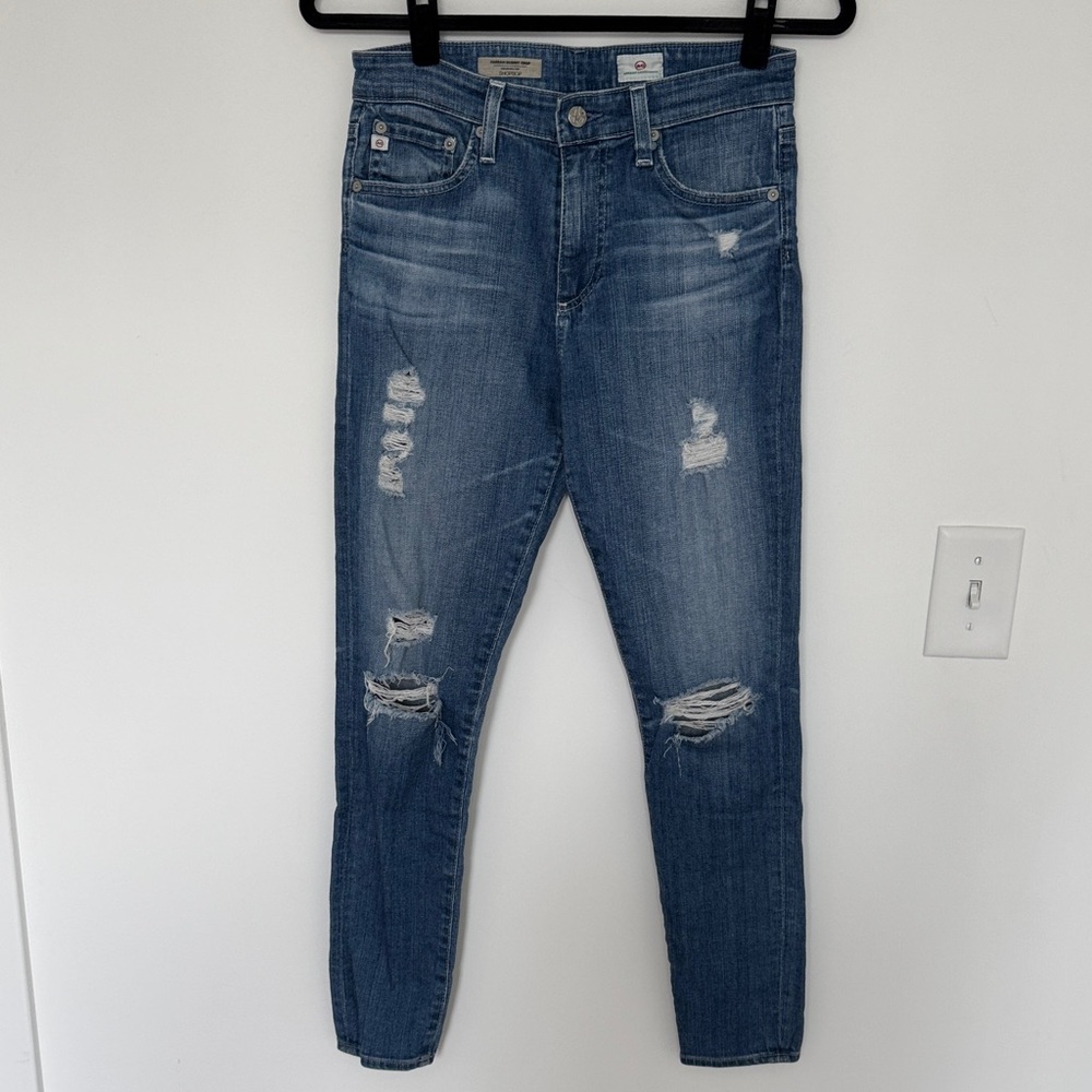 AG Adriano Goldschmied Women's Farah Skinny Crop Jeans - Size 28
